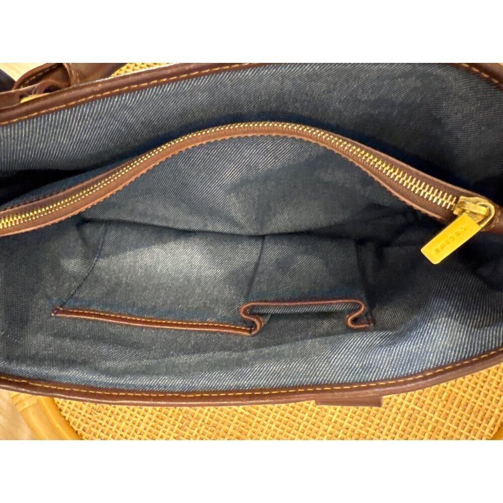 Celine Boogie Denim & Leather Handbag Authentic - Picture 9 of 10